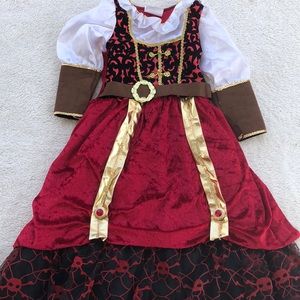 Girls Velvet Pirates Dress Size 5/6